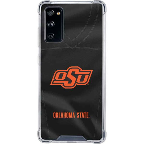 Oklahoma State University Black Jersey Galaxy S20 FE Clear Case
